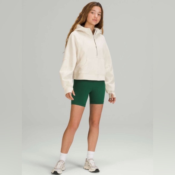 Lululemon Scuba Oversized Half-Zip Hoodie White Opal M/L - Picture 10 of 11